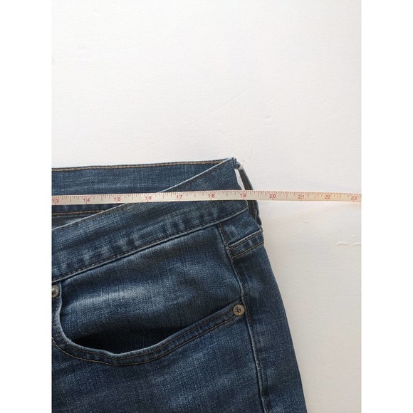 Lucky Brand Jeans 410 Athletic Fit Blue Jean 38 x 28 Altered Stretch Cropped - Picture 4 of 10